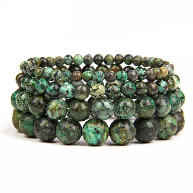 African Turquoise Jasper Stretch Bracelet