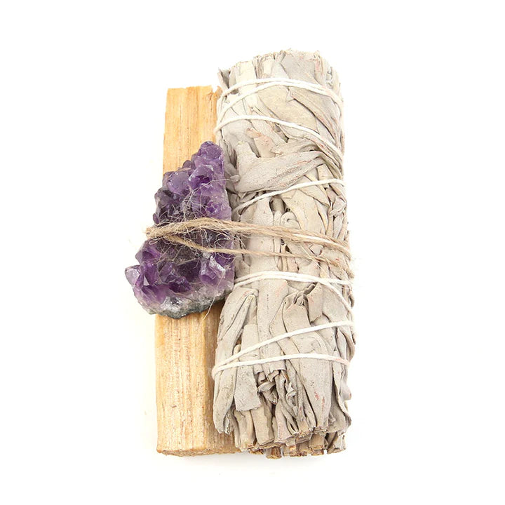 Amethyst Palo Santo Sage Smudge