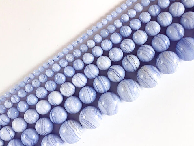 Blue Lace Agate Stretch Bracelet